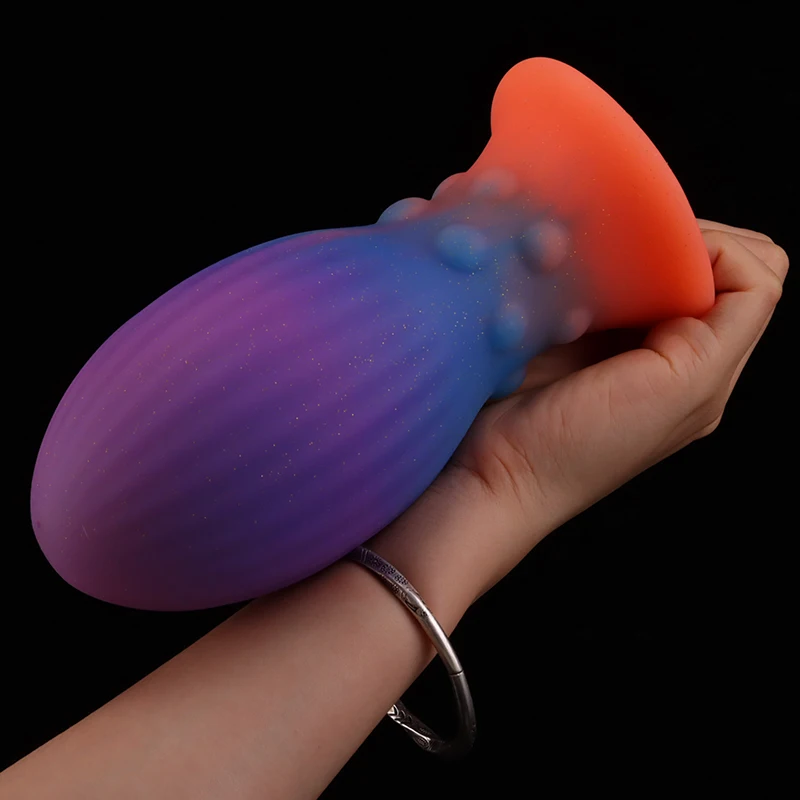 Colorful Dragon Egg Anal Plug Fantasy Butt Plug Prostate Massager Anal Dilator Stimulator Silicone Dildo Sex Toys For Men Women