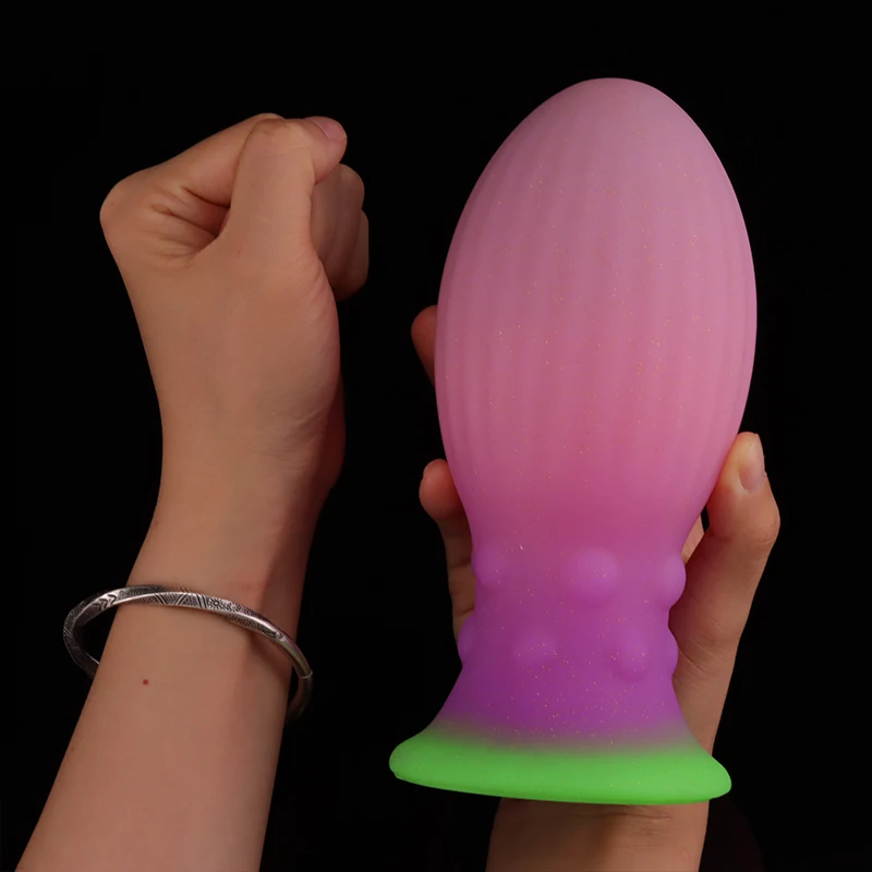 Colorful Dragon Egg Anal Plug Fantasy Butt Plug Prostate Massager Anal Dilator Stimulator Silicone Dildo Sex Toys For Men Women