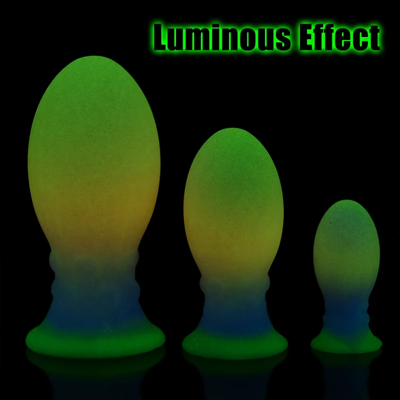 Colorful Dragon Egg Anal Plug Fantasy Butt Plug Prostate Massager Anal Dilator Stimulator Silicone Dildo Sex Toys For Men Women