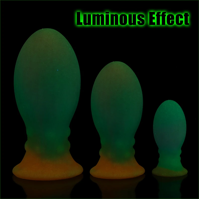 Colorful Dragon Egg Anal Plug Fantasy Butt Plug Prostate Massager Anal Dilator Stimulator Silicone Dildo Sex Toys For Men Women