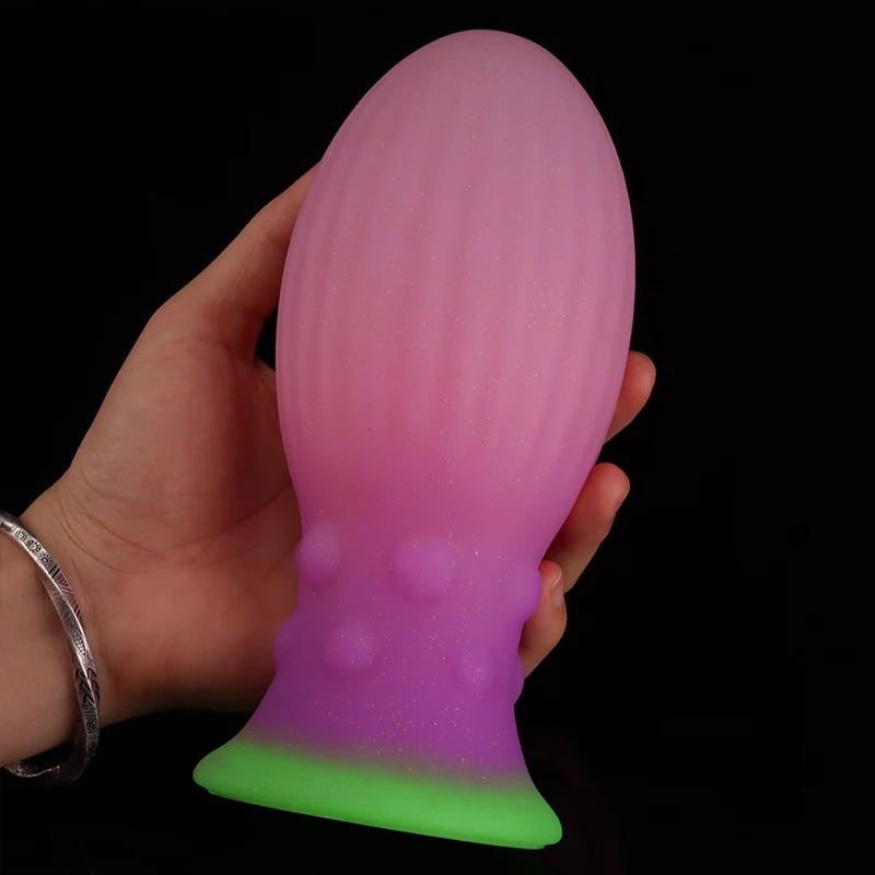 Colorful Dragon Egg Anal Plug Fantasy Butt Plug Prostate Massager Anal Dilator Stimulator Silicone Dildo Sex Toys For Men Women
