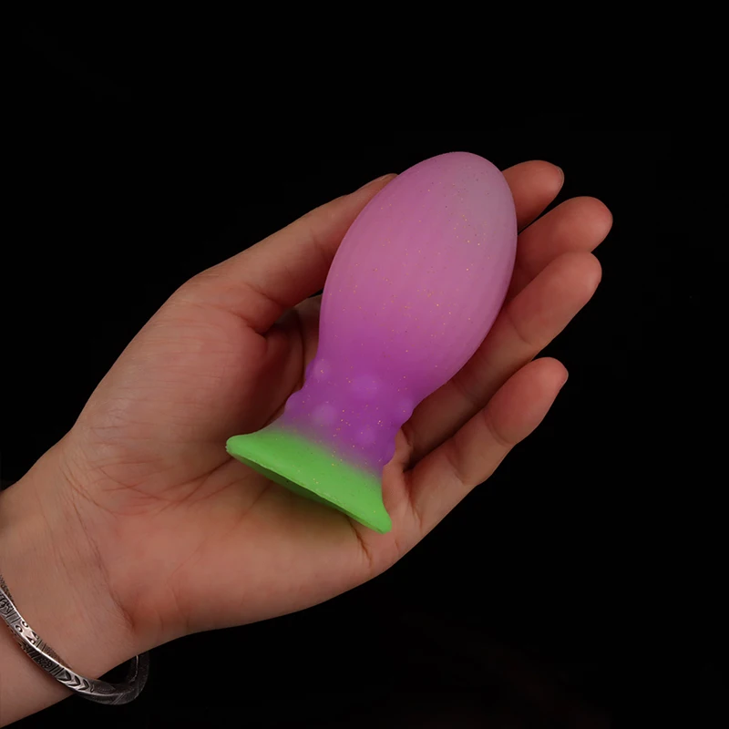 Colorful Dragon Egg Anal Plug Fantasy Butt Plug Prostate Massager Anal Dilator Stimulator Silicone Dildo Sex Toys For Men Women