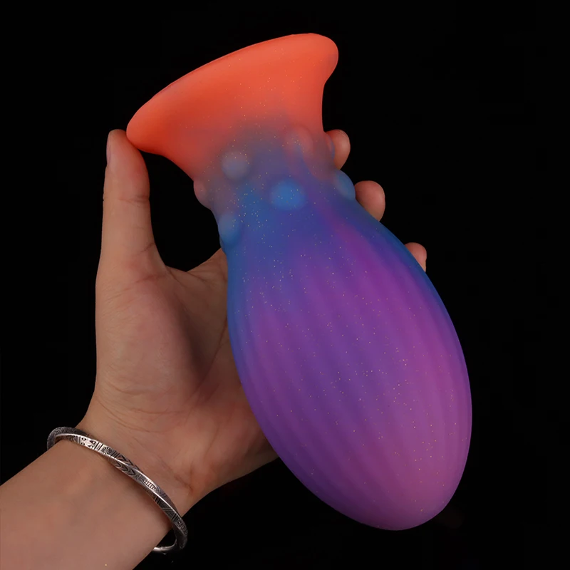 Colorful Dragon Egg Anal Plug Fantasy Butt Plug Prostate Massager Anal Dilator Stimulator Silicone Dildo Sex Toys For Men Women