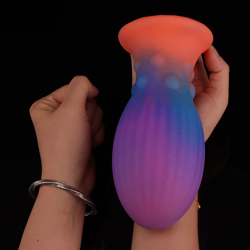 Colorful Dragon Egg Anal Plug Fantasy Butt Plug Prostate Massager Anal Dilator Stimulator Silicone Dildo Sex Toys For Men Women