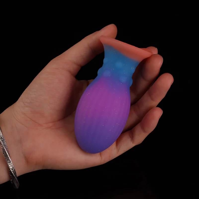 Colorful Dragon Egg Anal Plug Fantasy Butt Plug Prostate Massager Anal Dilator Stimulator Silicone Dildo Sex Toys For Men Women