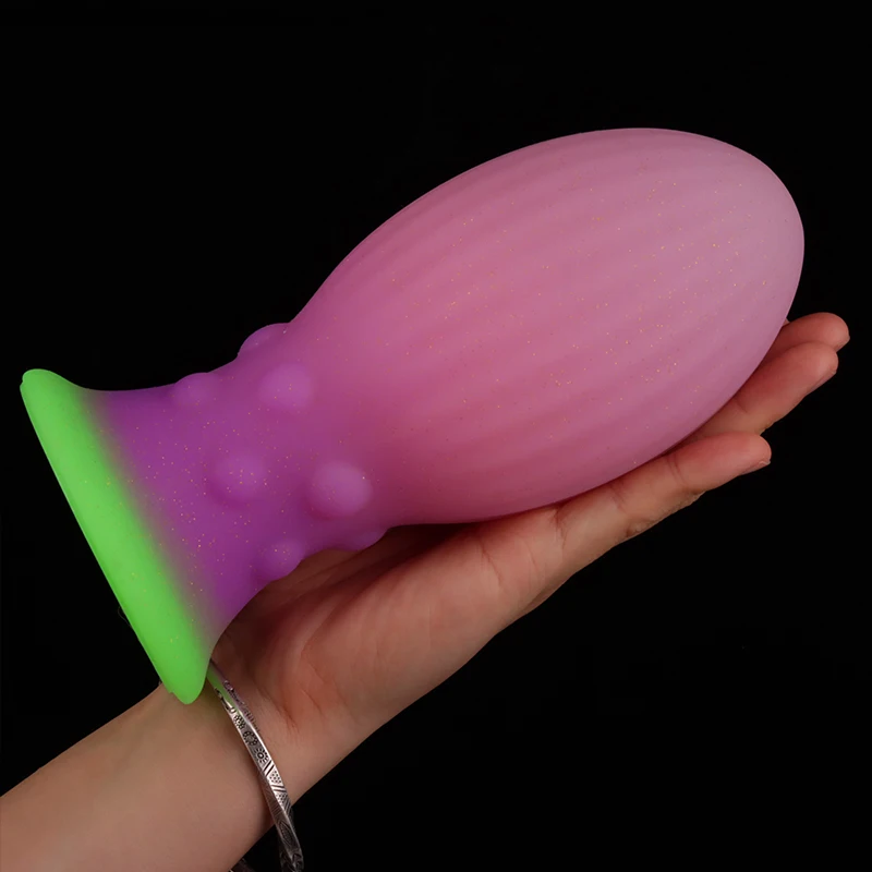 Colorful Dragon Egg Anal Plug Fantasy Butt Plug Prostate Massager Anal Dilator Stimulator Silicone Dildo Sex Toys For Men Women