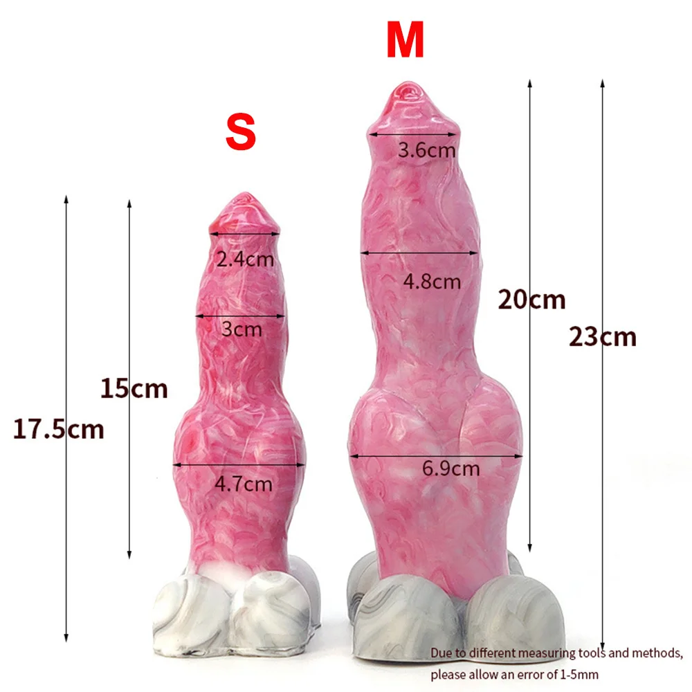 FAAK Fantasy Animal Dildos Knot Dog Penis With Sucker Silicone Small Sex Toys For Beginners Women Anus Massage Prostate Massage