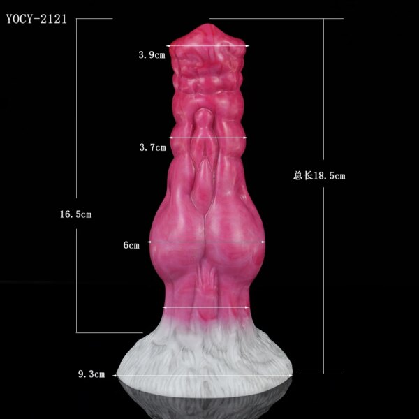 Fantasy Animal Dildos Knot Dog Penis With Sucker Silicone Small Sex Toys For Beginners Women Anus Massage Prostate Massage