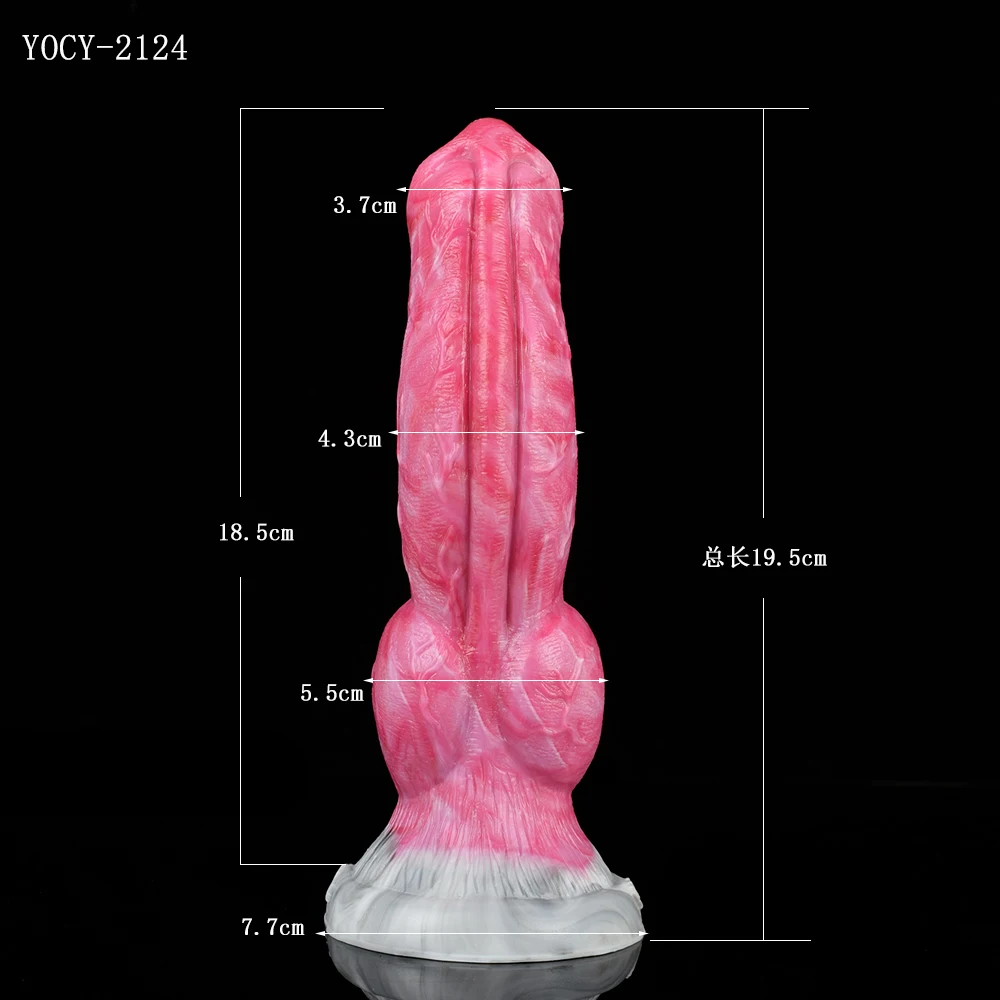 FAAK Fantasy Animal Dildos Knot Dog Penis With Sucker Silicone Small Sex Toys For Beginners Women Anus Massage Prostate Massage