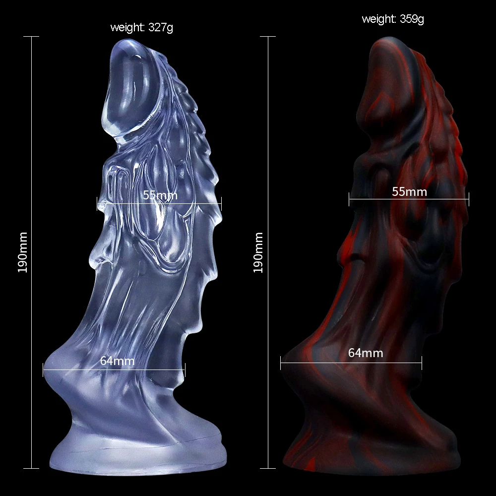 Monster Dildo Animal Phallus Alien Fantasy Dildo Anal Toys PVC/Silicone Cock Not Transparent Penis Vaginal God Without Vibration