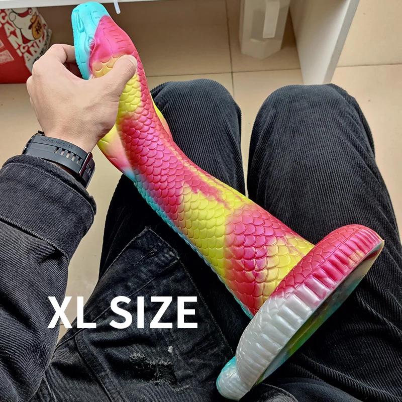 YOCY Realistic Cobra Snake Monster Dildo Giant Fantasy Butt Plug Soft Silicone Anal Fetish Sex Toy For Men With Suction Cup