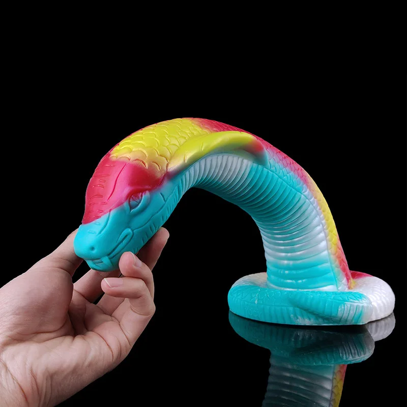 YOCY Realistic Cobra Snake Monster Dildo Giant Fantasy Butt Plug Soft Silicone Anal Fetish Sex Toy For Men With Suction Cup