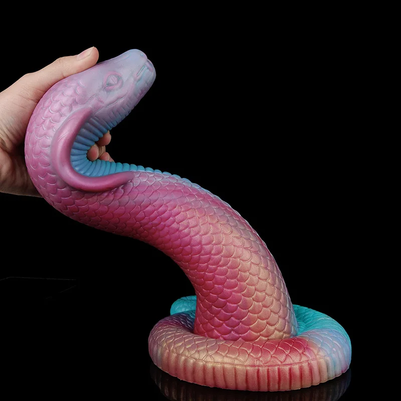 YOCY Realistic Cobra Snake Monster Dildo Giant Fantasy Butt Plug Soft Silicone Anal Fetish Sex Toy For Men With Suction Cup