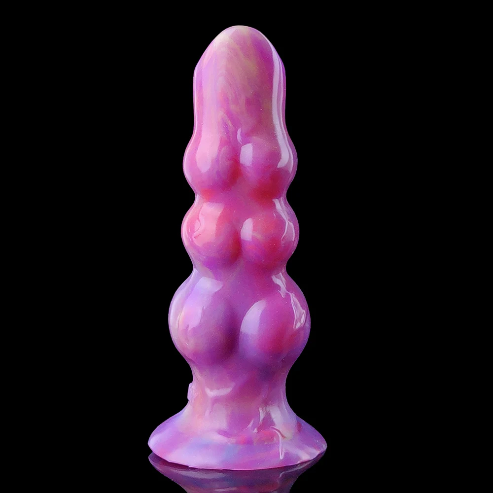YOCY Big Knot Anal Plug Ovipositor Toy Hand-Push Lay-Egg Animal Dildo Fantasy Glowing In The Dark Masturbators Toy For Women Man