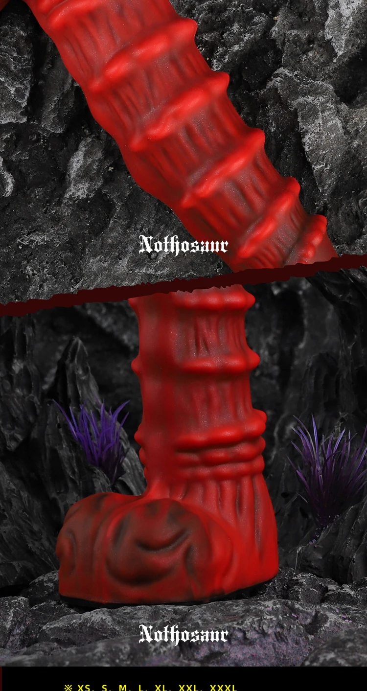 Nothosaur MEPHISTO Animal Dog Knot Big Dildo Horse Penis Bumpy Stimulate Fantasy Sex Toys For Women Prostate Massage Anal Plug