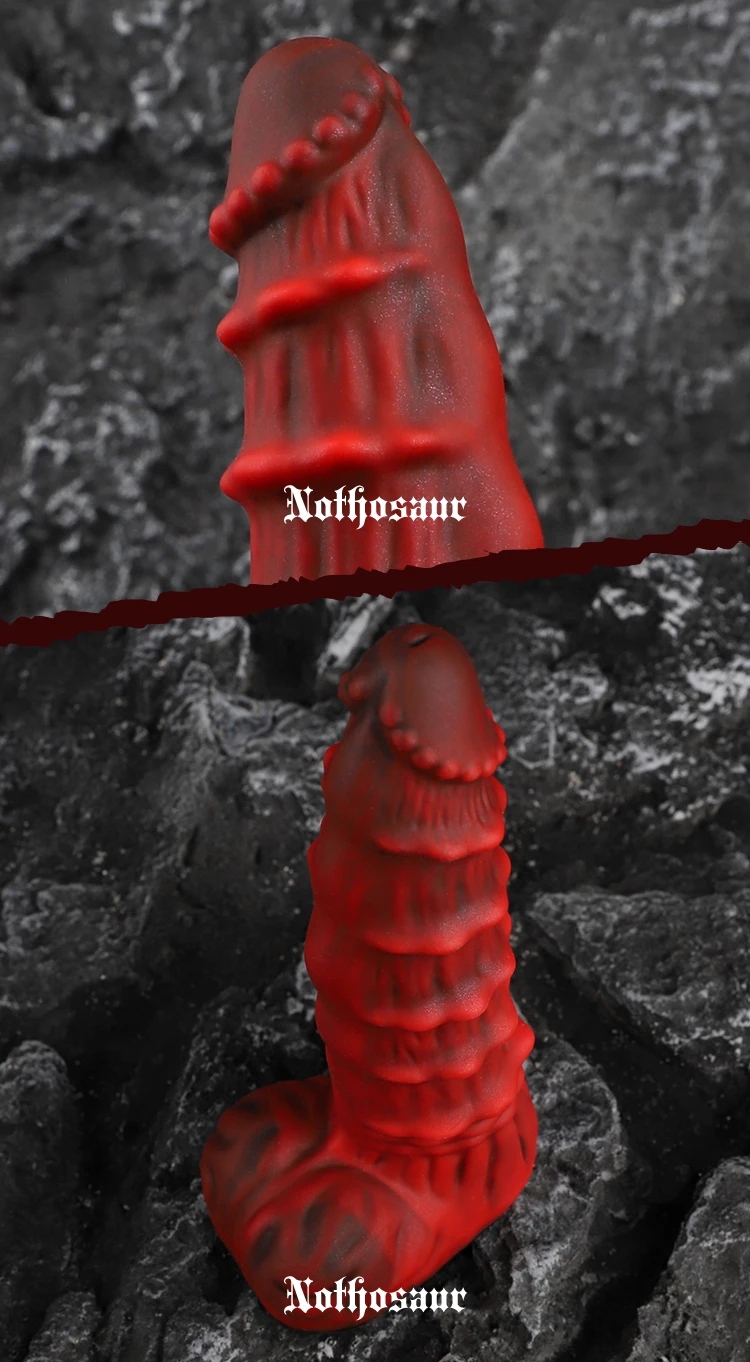 Nothosaur MEPHISTO Animal Dog Knot Big Dildo Horse Penis Bumpy Stimulate Fantasy Sex Toys For Women Prostate Massage Anal Plug