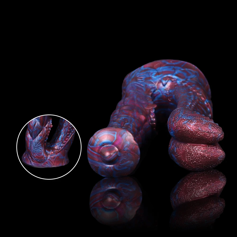 FAAK Large Double Dildo Fantasy Animal Penis Silicone Multi Color Huge Anal Plug Sex Toys For Lesbian Female Masturbator FAAK Large Double Dildo Fantasy Animal Penis Silicone Multi Color Huge Anal Plug Sex Toys For Lesbian Female Masturbator