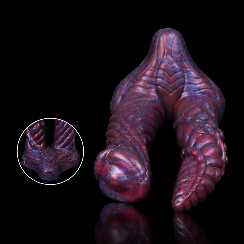 FAAK Large Double Dildo Fantasy Animal Penis Silicone Multi Color Huge Anal Plug Sex Toys For Lesbian Female Masturbator FAAK Large Double Dildo Fantasy Animal Penis Silicone Multi Color Huge Anal Plug Sex Toys For Lesbian Female Masturbator