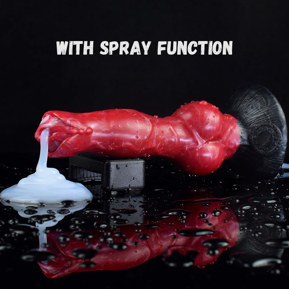 QKKQ Sex toys Injection Anal plug Fantasy Dog dildo Sex toys for women Anal Masturbators Adult toys Monster dildo Tail plug