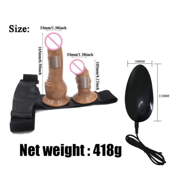 Double Penis Realistic Dildos Strapon Ultra Elastic Harness Belt Strap On Big Dildo Vibrator Adult Sex Toys For Woman Lesbian