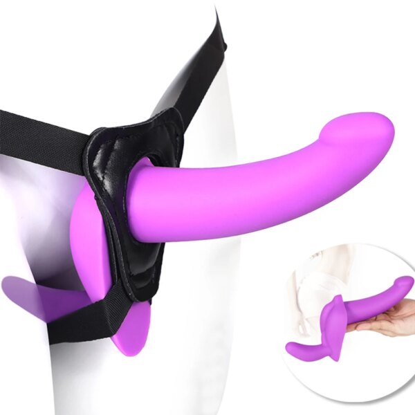Strap-ons Dildo For Women Husband And Wife Couple Anal​ Sex Toys Lesbian Double Penetration Sexual Harness Erotic Products Shop