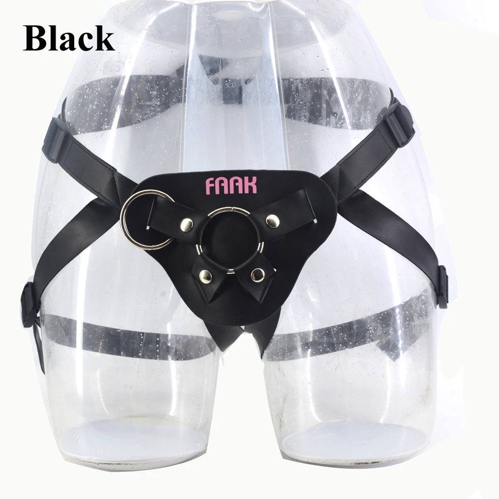 FAAK Leather Strap on Dildo penis Adjustable Bondage Harness Strap-ons Bottom Sex Toys For Women lesbian Sex Products sex shop FAAK Leather Strap on Dildo penis Adjustable Bondage Harness Strap-ons Bottom Sex Toys For Women lesbian Sex Products sex shop