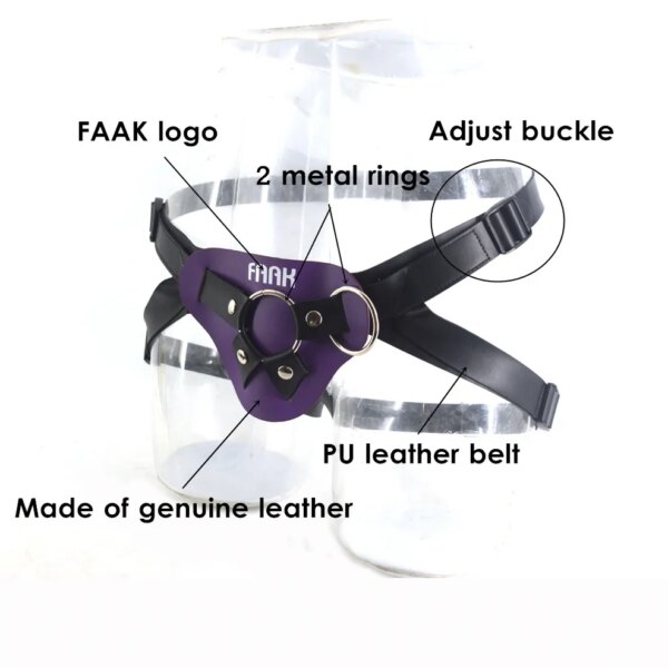 Leather Strap on Dildo penis Adjustable Bondage Harness Strap-ons Bottom Sex Toys For Women  lesbian Sex Products sex shop