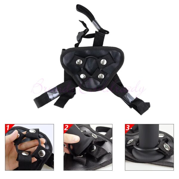 Silicone Anal Plug Strap On Big Penis Harness Adjustable BDSM Bondage Pants Lesbian Strap-on Dildos Sex Toy For Gay Female