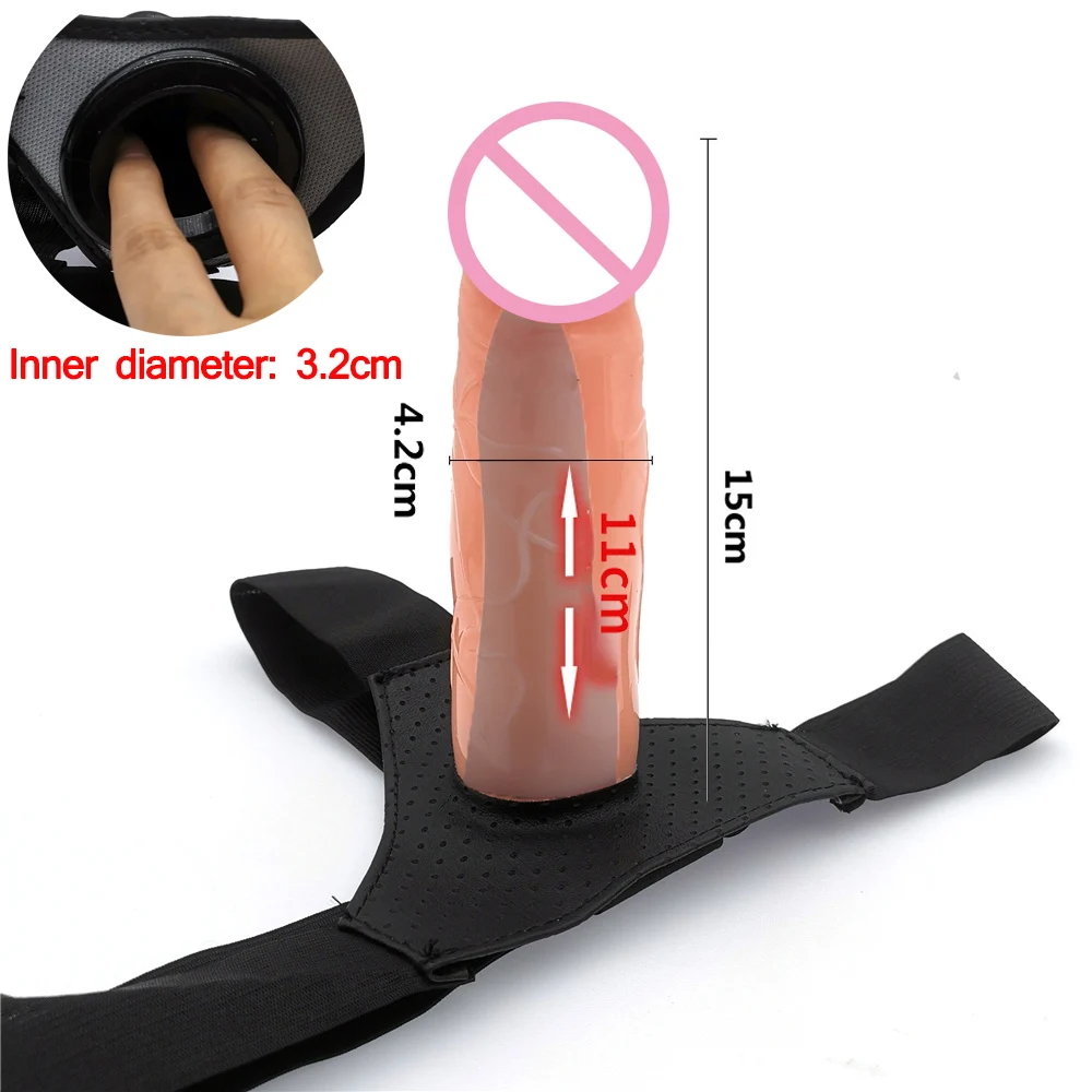 Men Strap On Dildo Panties Wearable Hollow Penis Lengthen Sleeve Strapon Dildo Pants Harness Belt for Man Sex Toys For Woman Gay Men Strap On Dildo Panties Wearable Hollow Penis Lengthen Sleeve Strapon Dildo Pants Harness Belt for Man Sex Toys For Woman Gay