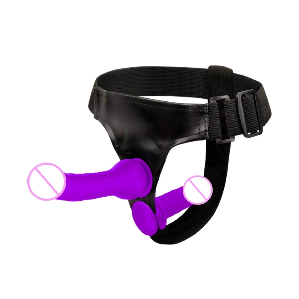 Couples Penis Anal Sex Games Transparent Penis Lesbian Ultra Elastic Harness Belt Strap On Dildo for Women Sex Toy