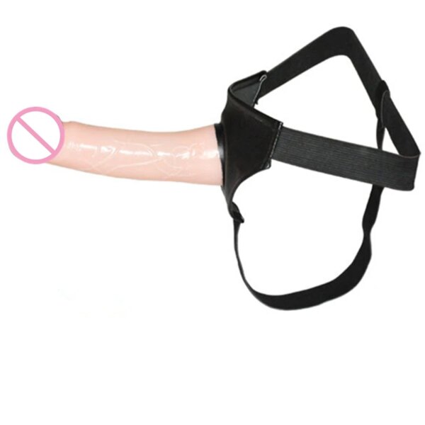 Strap-On Dildo Harnesses Pant Silicone ED Pre-Ejaculation Vagina Plug Hollow Masturbation Inscrutable Penis Sex toys for Lesbian