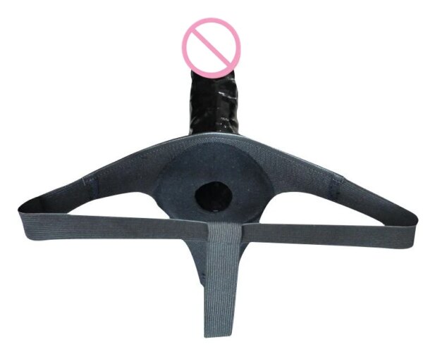 Strap-On Dildo Harnesses Pant Silicone ED Pre-Ejaculation Vagina Plug Hollow Masturbation Inscrutable Penis Sex toys for Lesbian