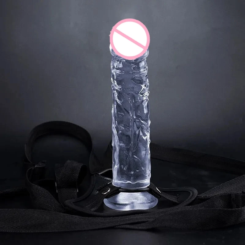 Sex Games Transparent Penis Lesbian Ultra Elastic Harness Belt Strap On Dildo for Women Couples Vagina Anal Sex Sex Games Transparent Penis Lesbian Ultra Elastic Harness Belt Strap On Dildo for Women Couples Vagina Anal Sex