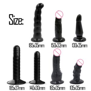 Strap On Realistic Dildo Head Double Hole Pants For Lesbian Couple Replacement Strapon Harness G-spot Anal Butt Plug