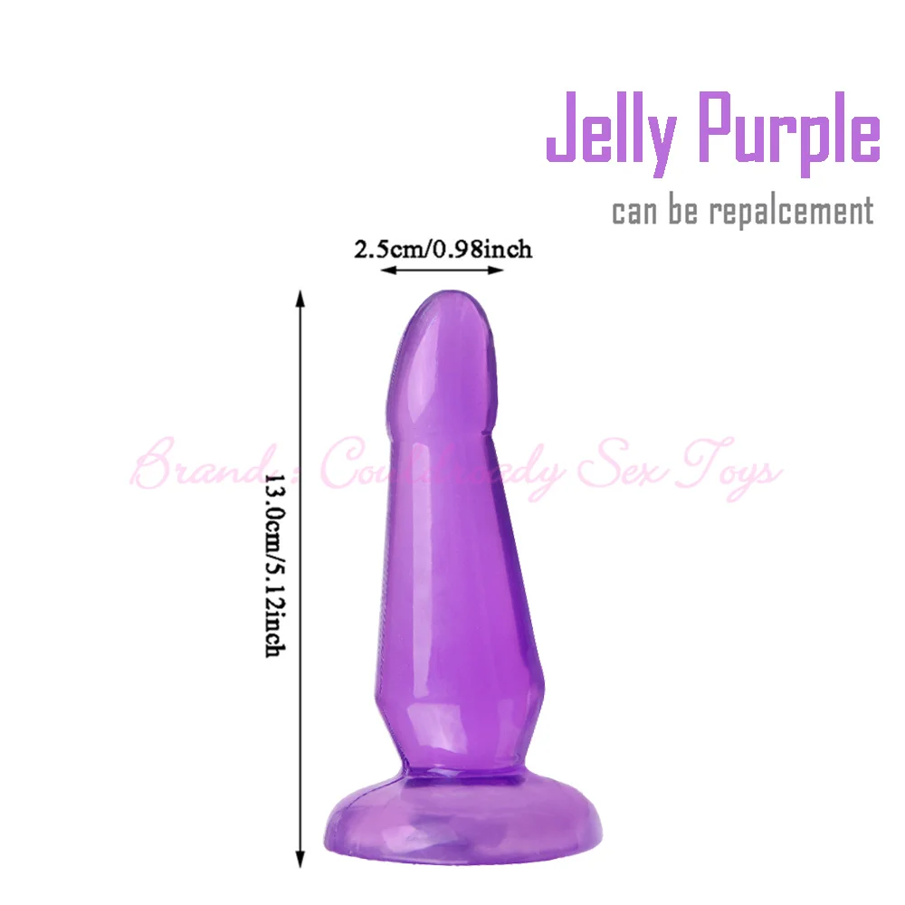 Strap On Realistic Dildo Head Double Hole Pants For Lesbian Couple Replacement Strapon Harness G-spot Anal Butt Plug