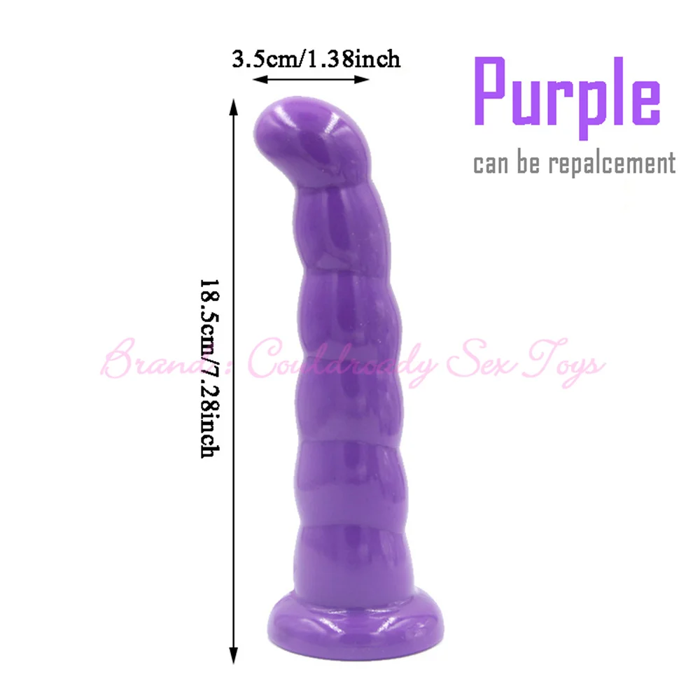 Strap On Realistic Dildo Head Double Hole Pants For Lesbian Couple Replacement Strapon Harness G-spot Anal Butt Plug