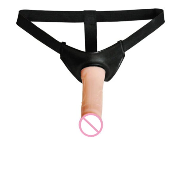 hollow Dildo Strap on Panty Anal cock Ultra Elastic G-Spot Erection Assist Harness Penis Vibrator Dick Sex Toy