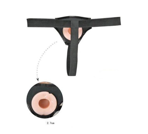 hollow Dildo Strap on Panty Anal cock Ultra Elastic G-Spot Erection Assist Harness Penis Vibrator Dick Sex Toy