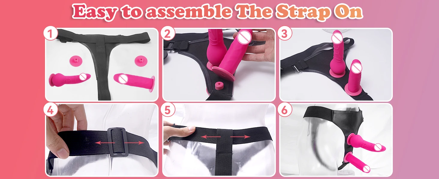 Strap On Dildo Female Wearable Double Penis Realistic Dildos Harness For Women Adults Anal Sex Games Sex Toys For Lesbian Orgasm