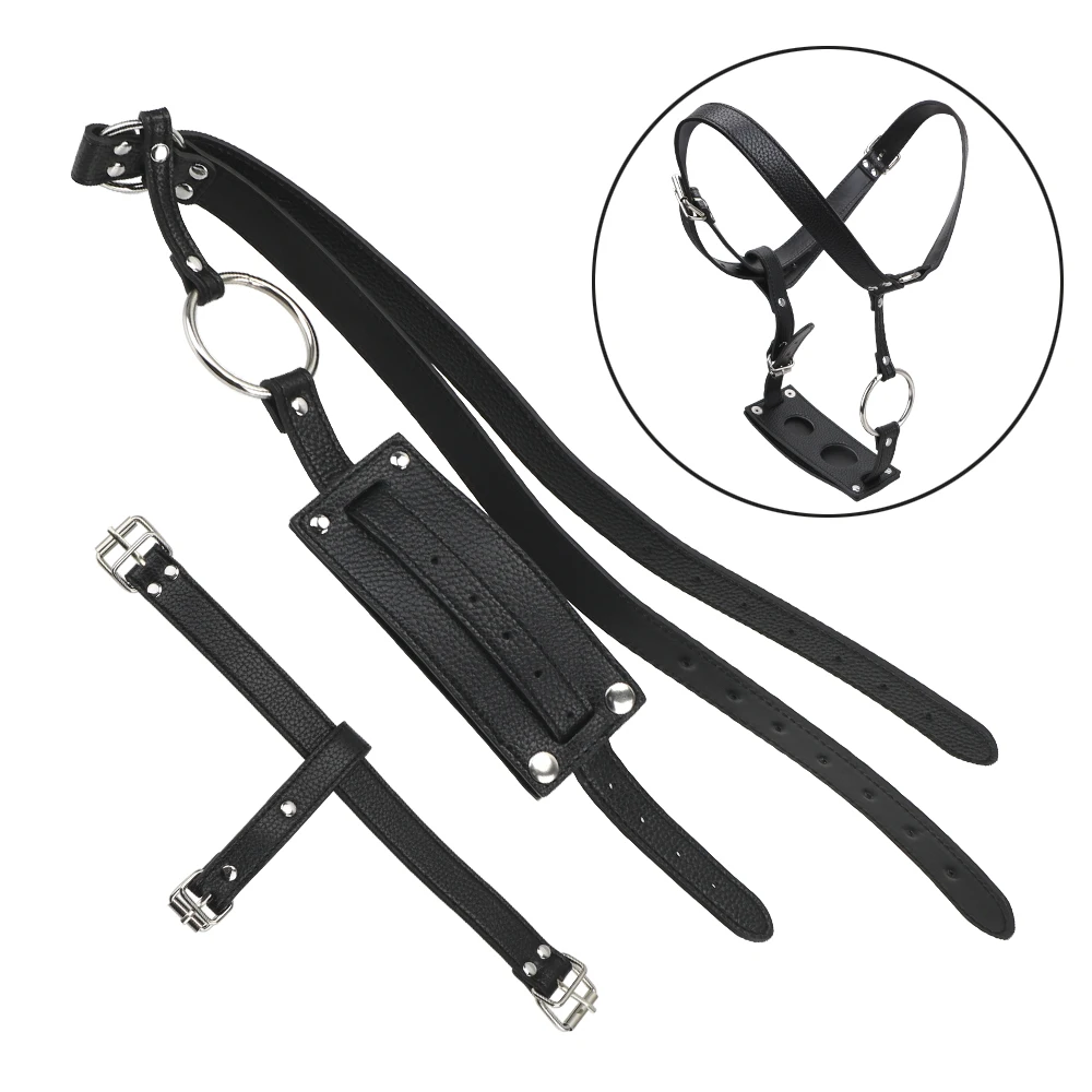 IKOKY Underwear Pants Adult Products Leather Chastity Device Sex Toys For Men Women Butt Plug And Dildo Harness Belt Sex Shop