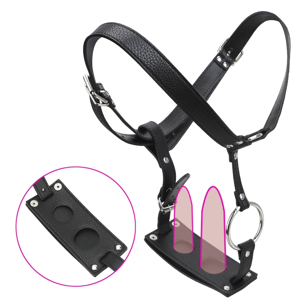 IKOKY Underwear Pants Adult Products Leather Chastity Device Sex Toys For Men Women Butt Plug And Dildo Harness Belt Sex Shop