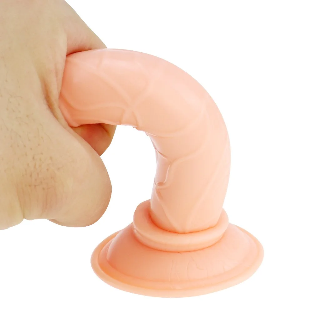 Mini Translucent Soft Dildo for Women Suction Cup Realistic Penis Sexual Harness Anal Sex Toy G-spot Masturbator Dick Lesbian