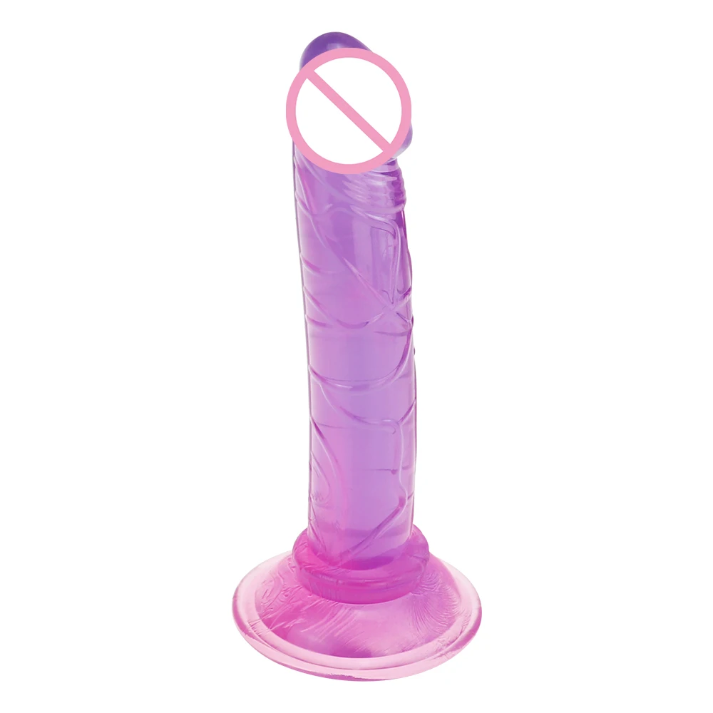 Mini Translucent Soft Dildo for Women Suction Cup Realistic Penis Sexual Harness Anal Sex Toy G-spot Masturbator Dick Lesbian