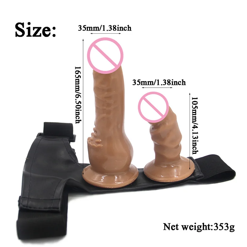 Double Strapon Anal Ultra Elastic Harness Strap On Dildo Lesbian Strap-on Penis Adult Sex Toys For Women