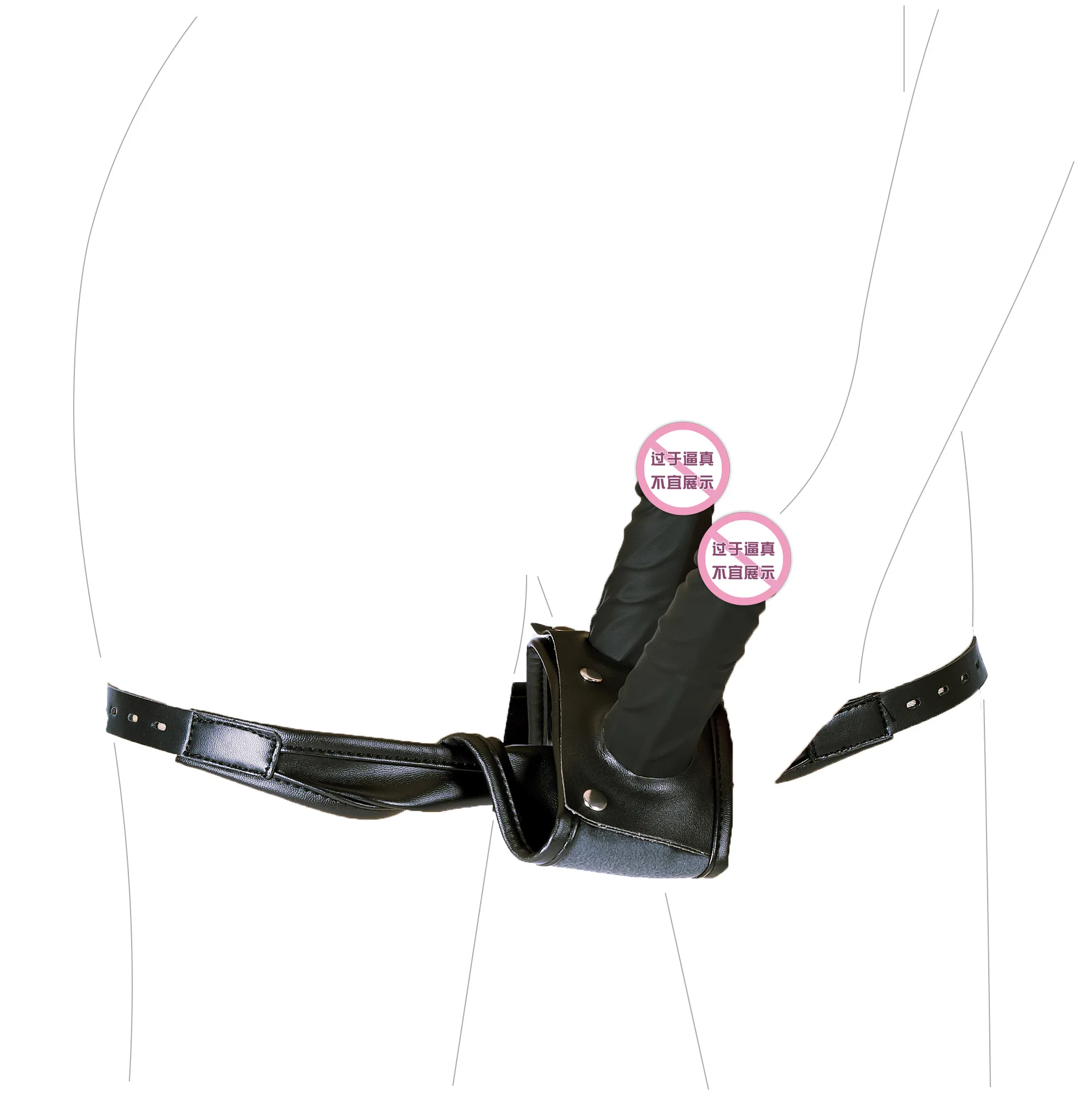BDSM Bondage Strap-on Butt Plug And Dildo Harness,Strapon Leather Masturbation Chastity Panties with Vibrator,Sexy Toy For Women