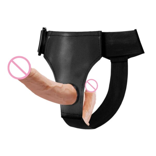 Realistic Cock Double Penis Strapon Dildo Harness Wearable Strap On Dildos Dick Panties Adult Sex Toys for Women Lesbian Gay