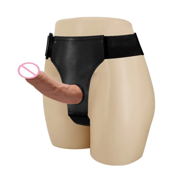 Realistic Cock Double Penis Strapon Dildo Harness Wearable Strap On Dildos Dick Panties Adult Sex Toys for Women Lesbian Gay