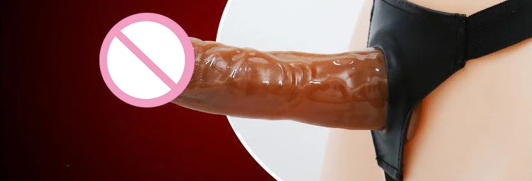 Hollow Dildo On Strap Make You Hard Dildo Big Dick Sex Toy Real Penis Belts Strapon Harness For Men Penis Sleeve Fake Cock