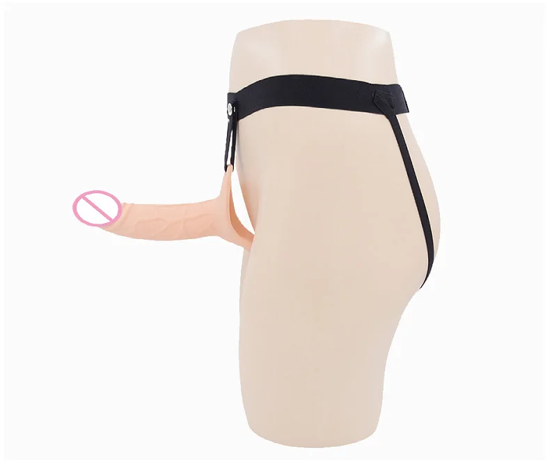 Strap-on Hollow Dildo Pants Penis Sleeve Enlarger Extender Strapon Harness for Men Strap on Realistic Belt Sex Toys for Gay