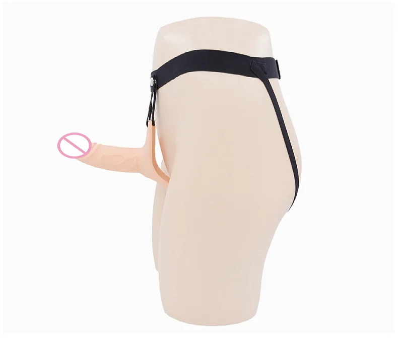 Strap-on Hollow Dildo Pants Penis Sleeve Enlarger Extender Strapon Harness for Men Strap on Realistic Belt Sex Toys for Gay